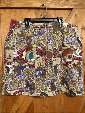 Vintage Y2K Larry Levine Patchwork Mini Skirt Boho Cottagecore Whimsigoth